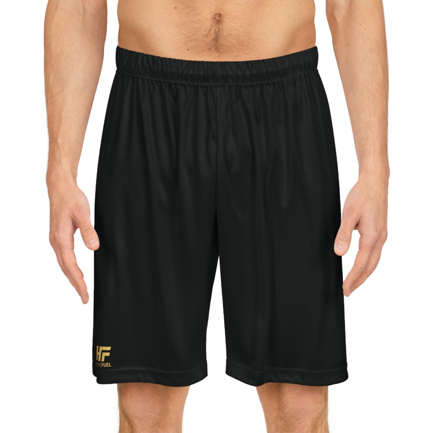 HF Black Basketball Shorts (AOP)