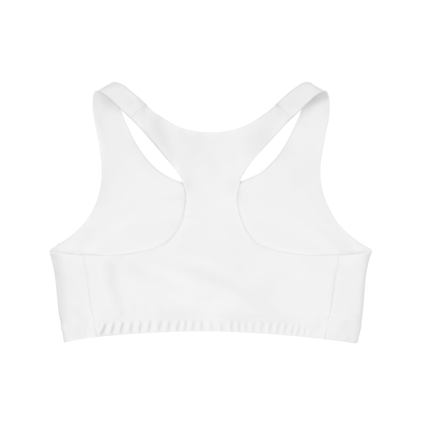 White Seamless Sports Bra