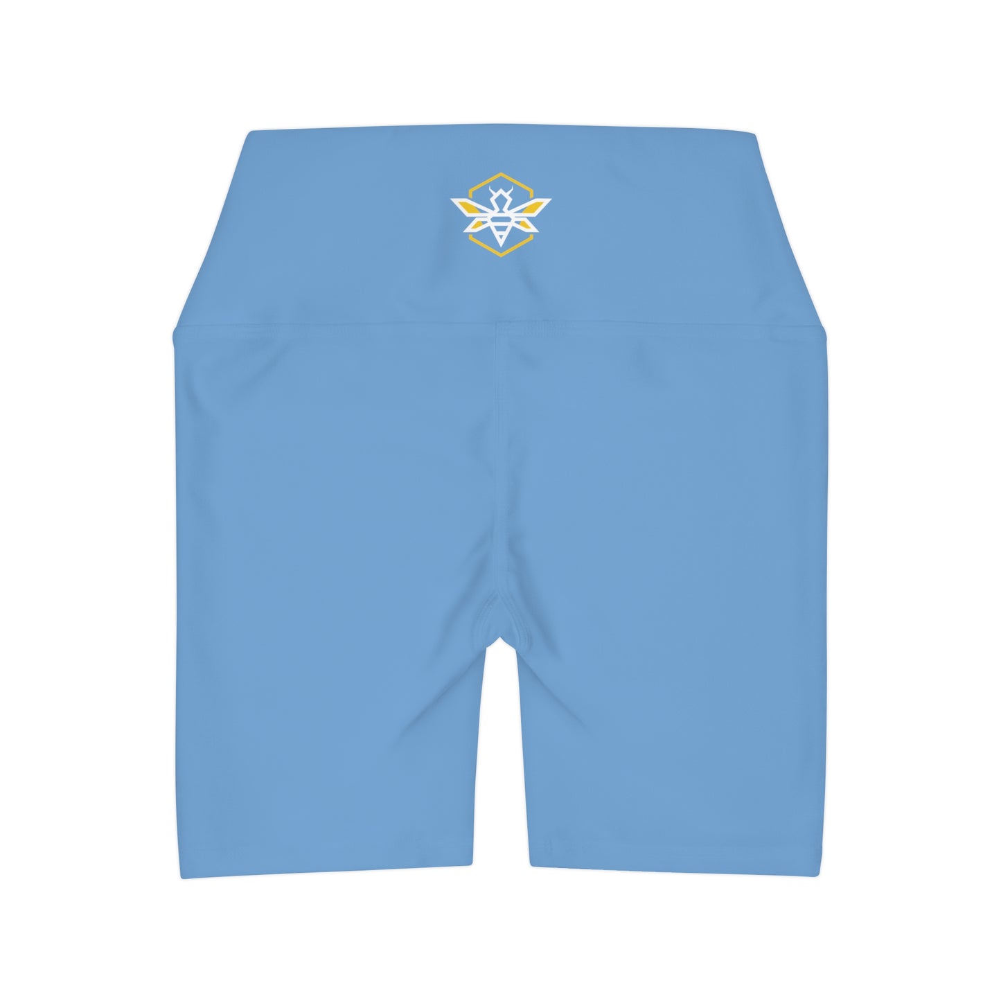 Blue High Waisted Yoga Shorts