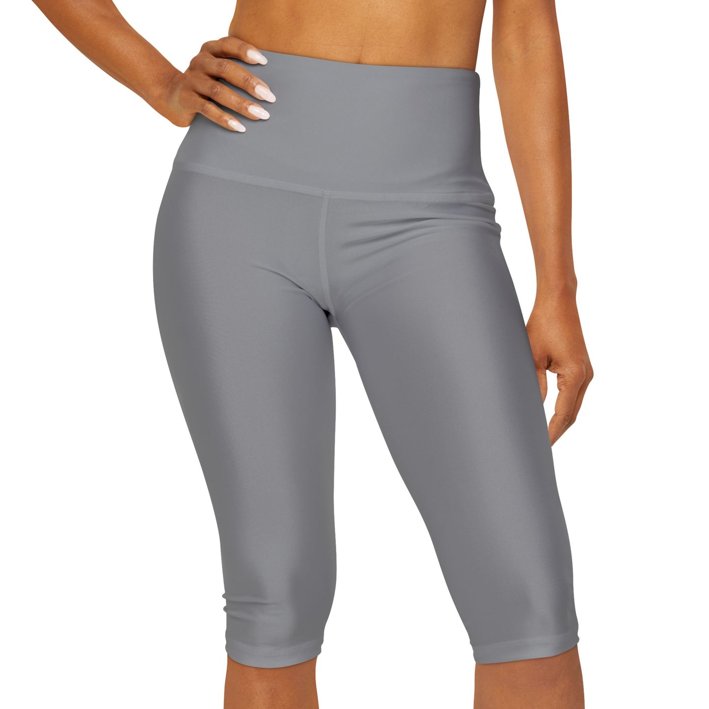 Grey Yoga Capri Leggings