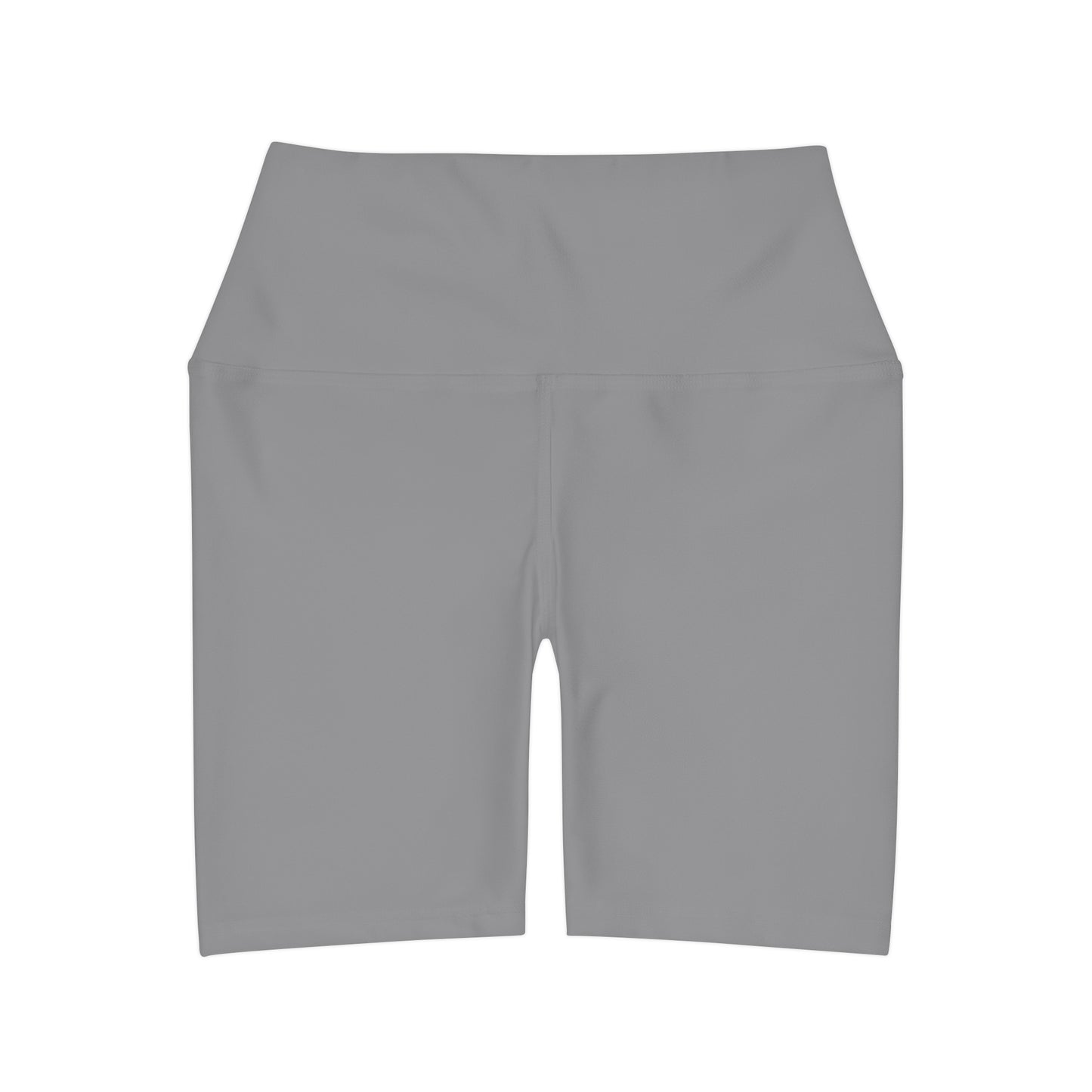 Grey High Waisted Yoga Shorts