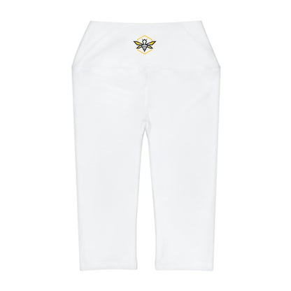 White Yoga Capri Leggings