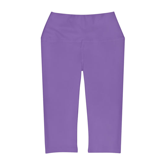 Purple Yoga Capri Leggings