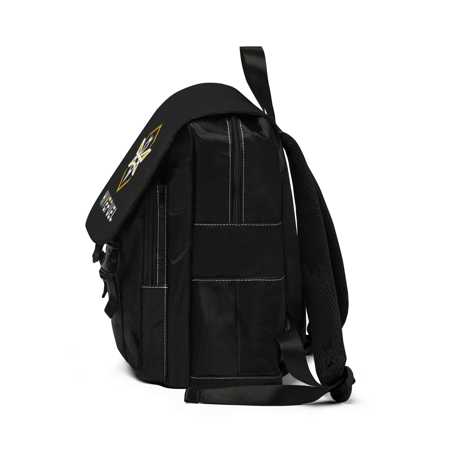 Hive Fuel Unisex Casual Shoulder Black Backpack