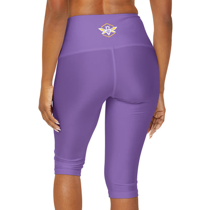 Purple Yoga Capri Leggings