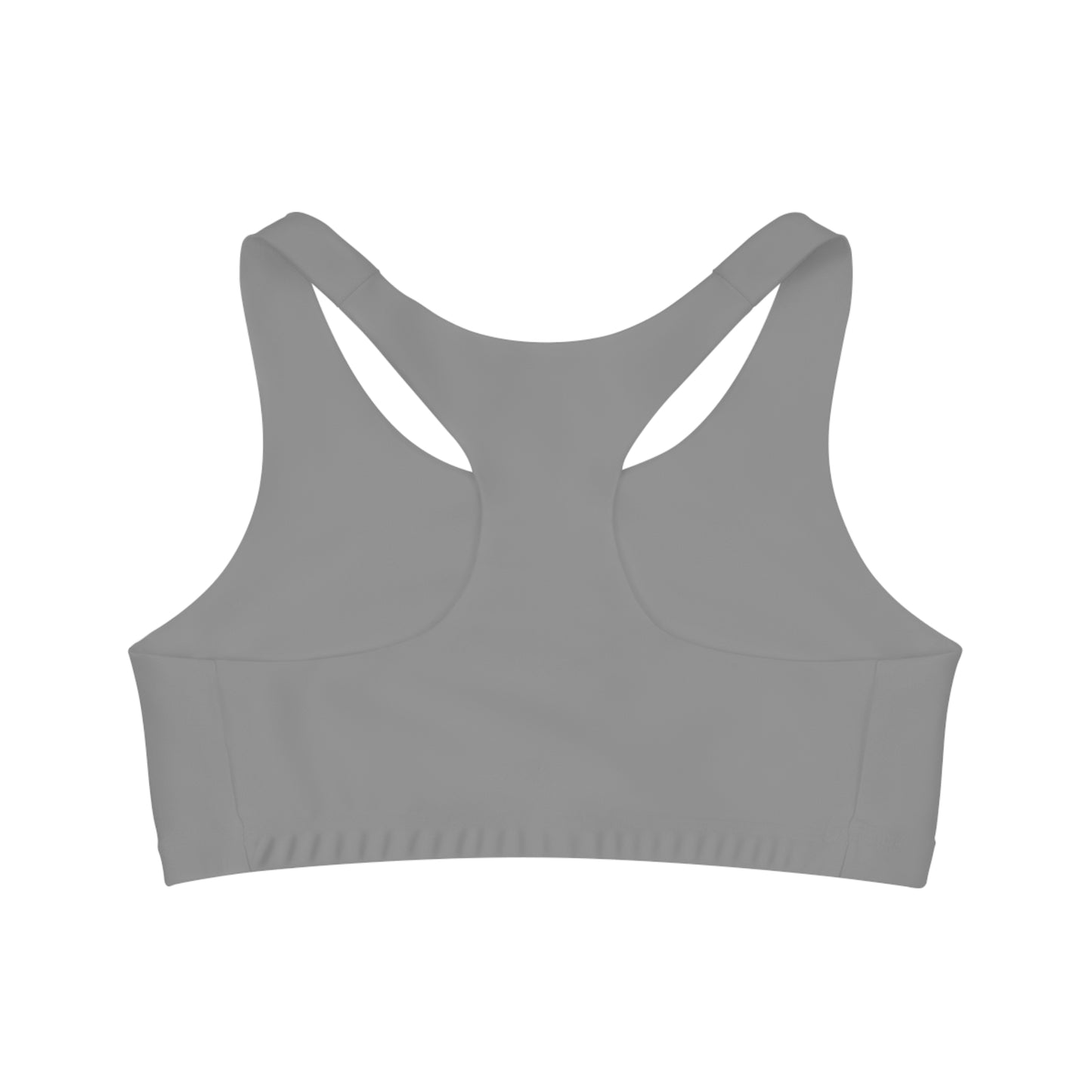 Grey Seamless Sports Bra