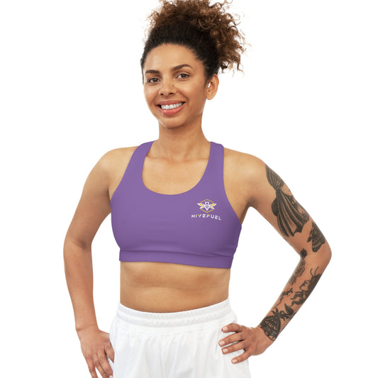 Purple Seamless Sports Bra