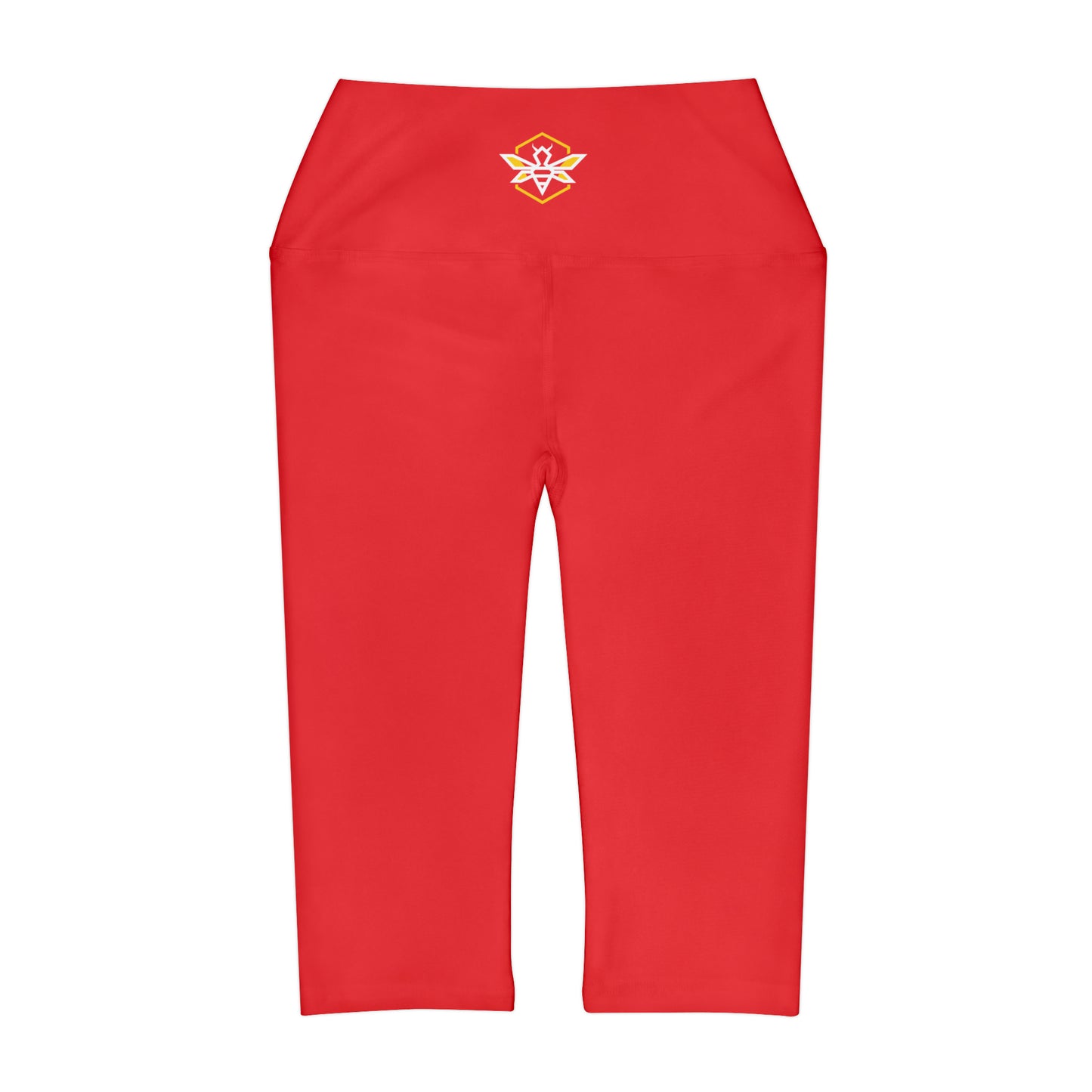 Red Yoga Capri Leggings