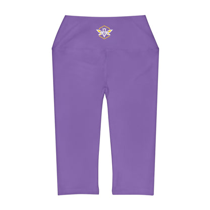 Purple Yoga Capri Leggings