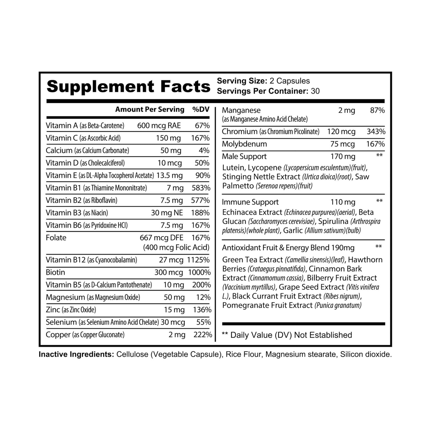 Hive Fuel Multivitamin for Men