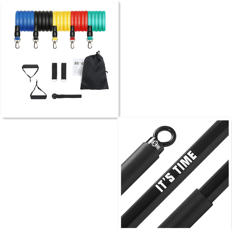 Fitness Equipment Tpe Latex 11 Piece Set Tensioner