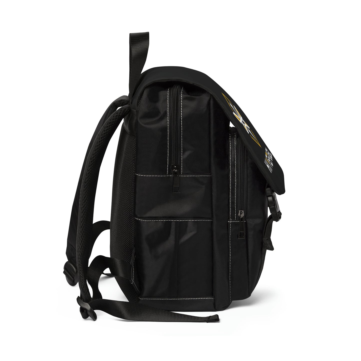 Hive Fuel Unisex Casual Shoulder Black Backpack