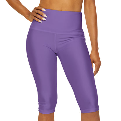 Purple Yoga Capri Leggings