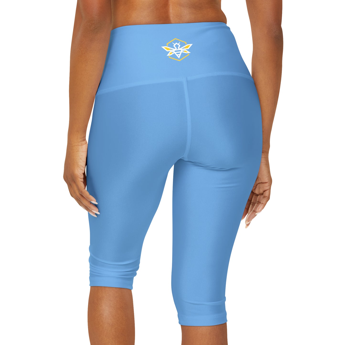 Blue Yoga Capri Leggings