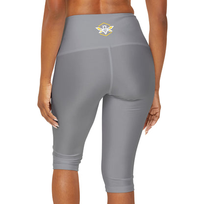 Grey Yoga Capri Leggings