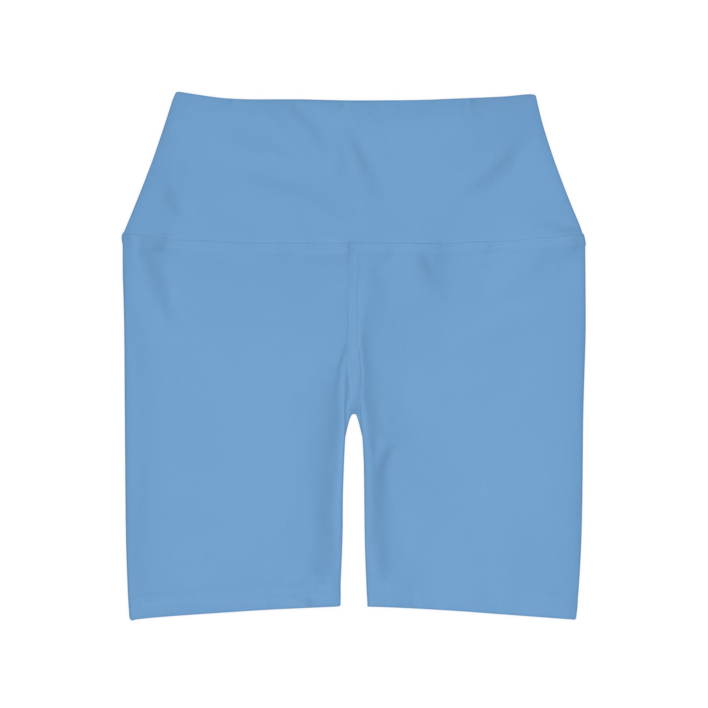 Blue High Waisted Yoga Shorts