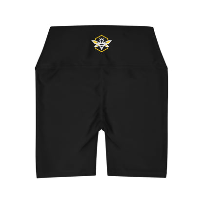 Black High Waisted Yoga Shorts