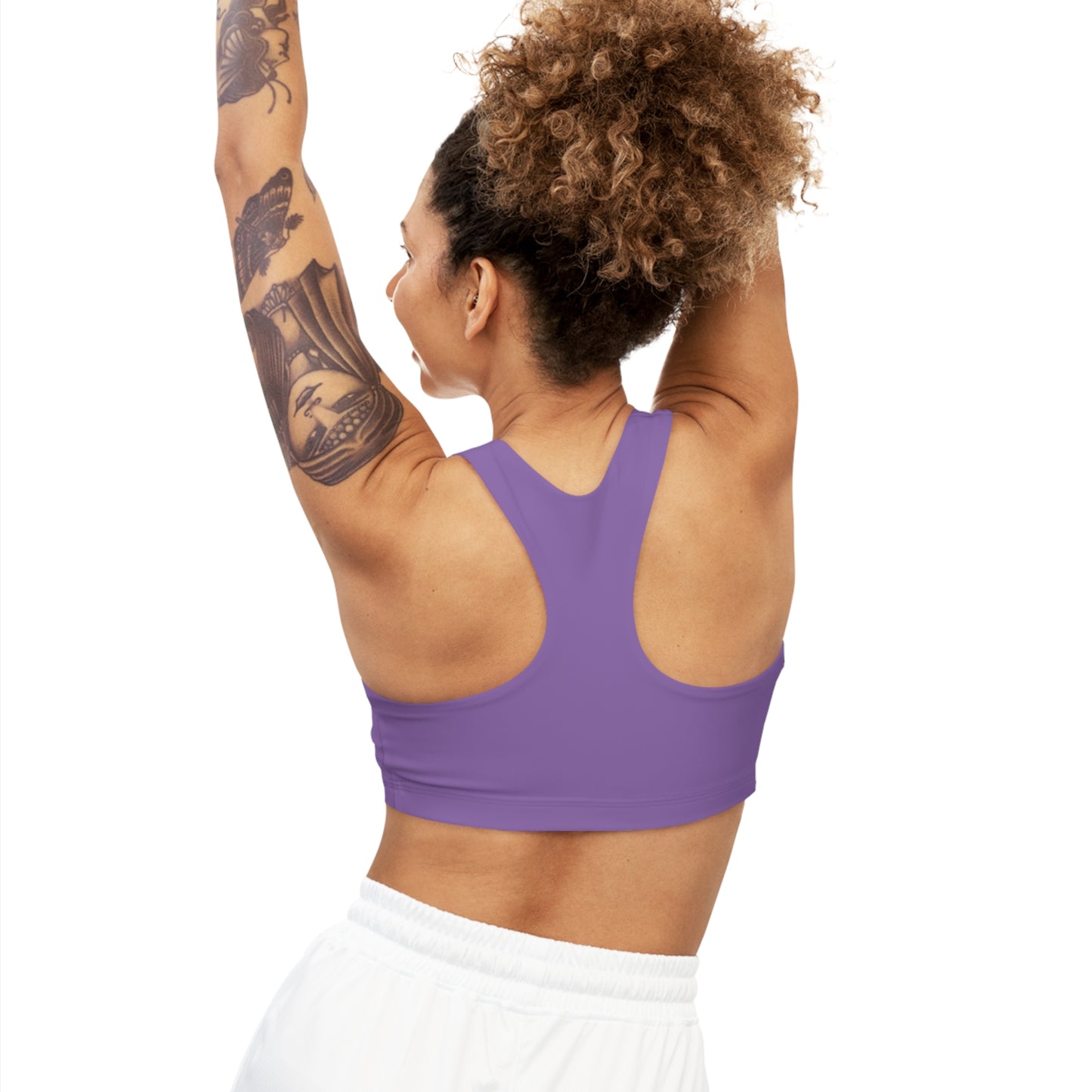 Purple Seamless Sports Bra