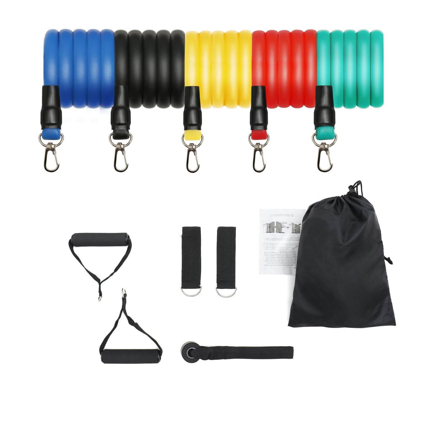 Fitness Equipment Tpe Latex 11 Piece Set Tensioner